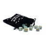 Aigue marine Oracle Rune dans un sac de velours