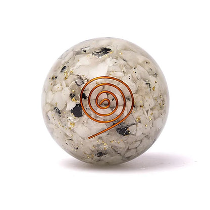 Orgonite sphere moonstone with moon wholesale thumb