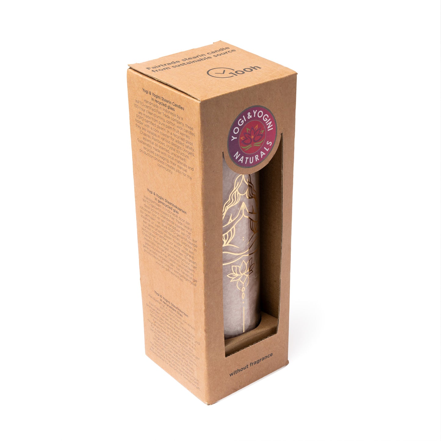 Candle stearin meditation soft pink unscented