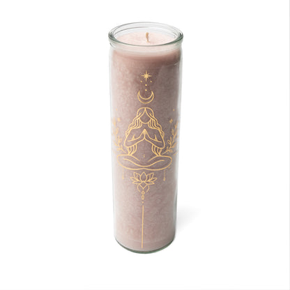 Candle stearin meditation soft pink unscented thumb