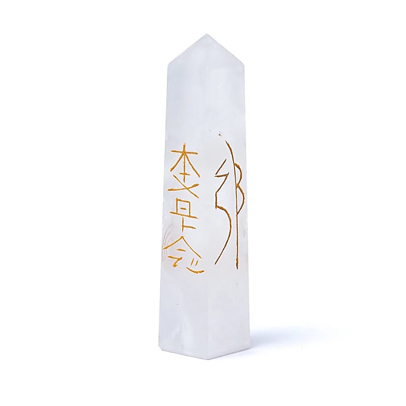 Bergkristal reiki obelisk
