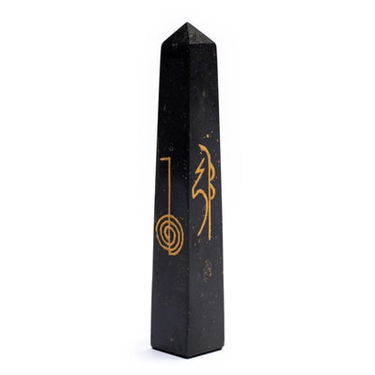Zwarte toermalijn reiki obelisk groothandel thumb