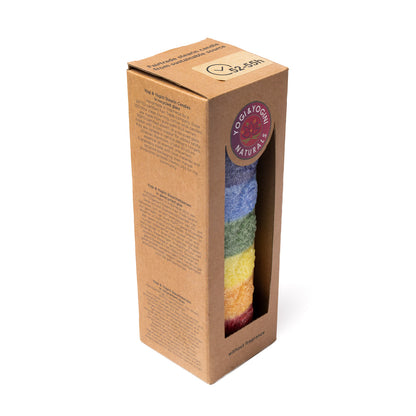 Vela estearina Chakra relieve arcoíris sin perfume al por mayor thumb
