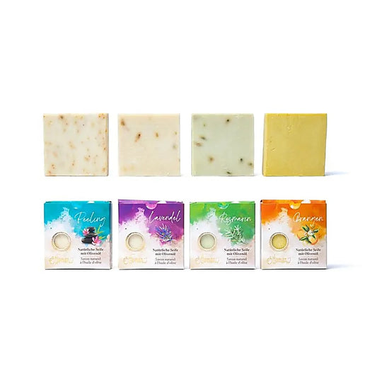 Ottoman natuurlijke olijfoliezepen giftbox van 4