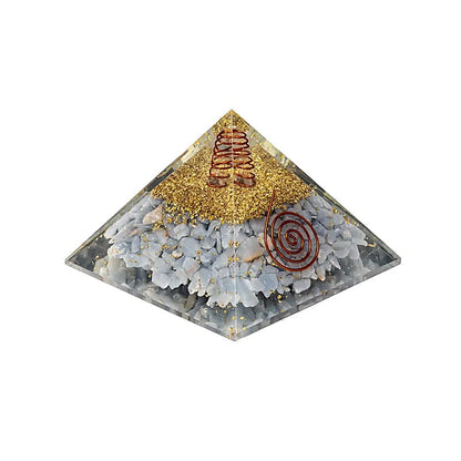 Orgonit Pyramide Angelit mit engelsflügel großhandel thumb