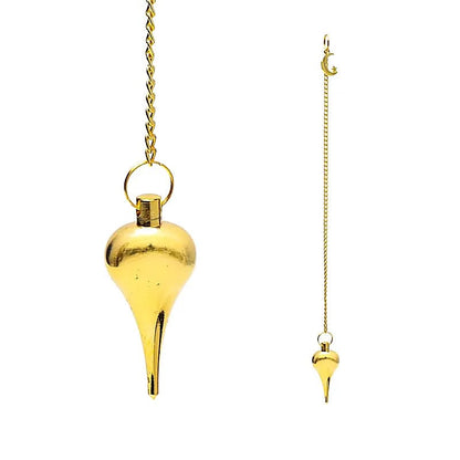 Pendule lune couleur or dans sachet en velours thumb
