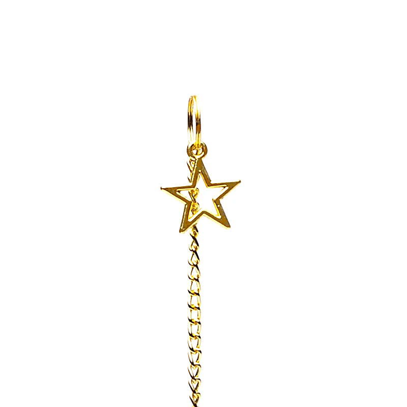 Pendel Stern goldfarben im Samtbeutel großhandel