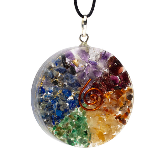 Colgante de orgonita Chakra redondo