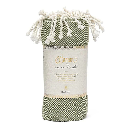 Ottoman hamam towel olive