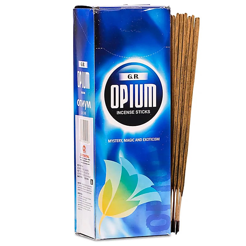 Incense Opium hexagon package