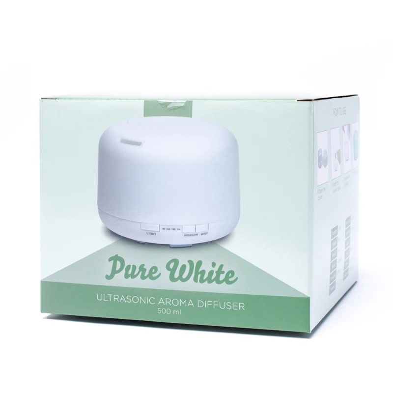 Diffuseur d'arôme ultrasonique Pure White