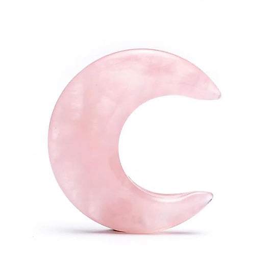 Pietra a forma di luna in Quarzo rosa