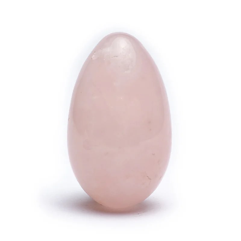 Huevo de Yoni en cuarzo rosa