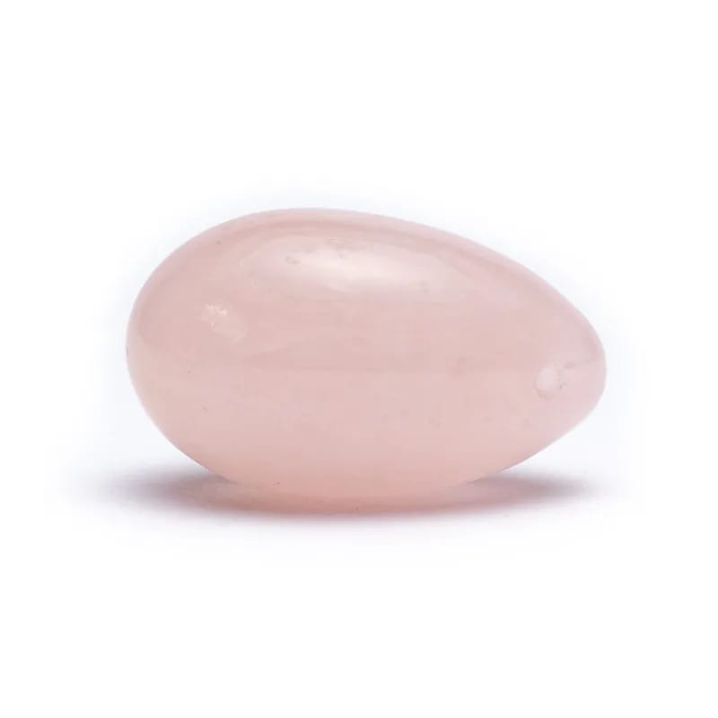 Huevo de Yoni en cuarzo rosa
