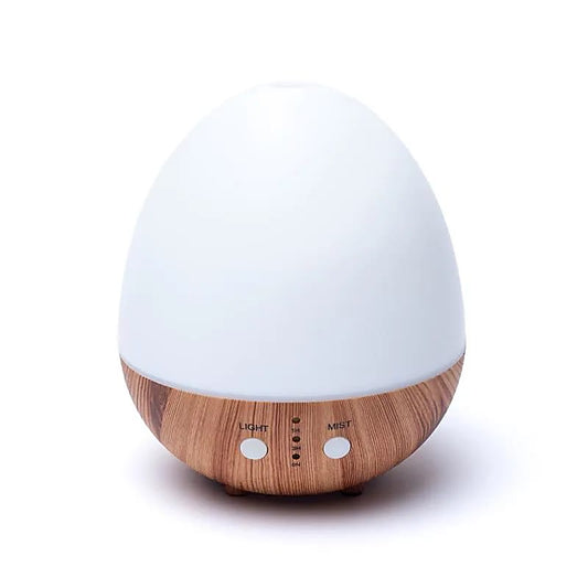 Diffuseur d'arômes ovale blanc naturel USB