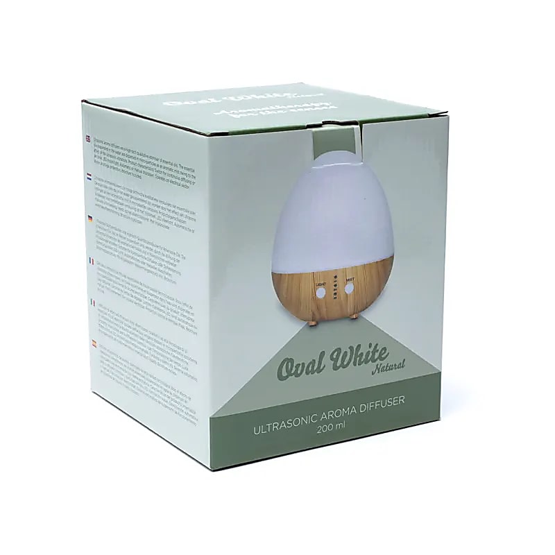 Aroma diffuser Oval white natural USB