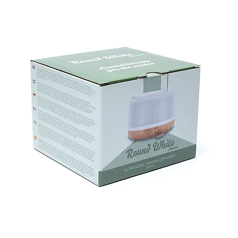 Difusor de aromas Redondo blanco natural