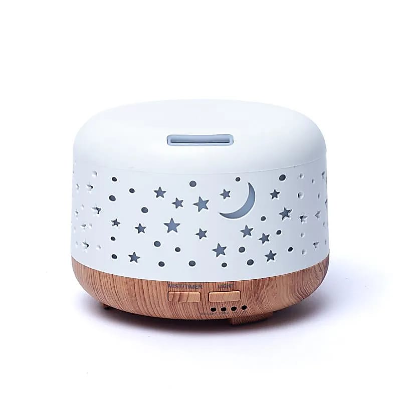 Aroma diffuser Nebula round white / wood print