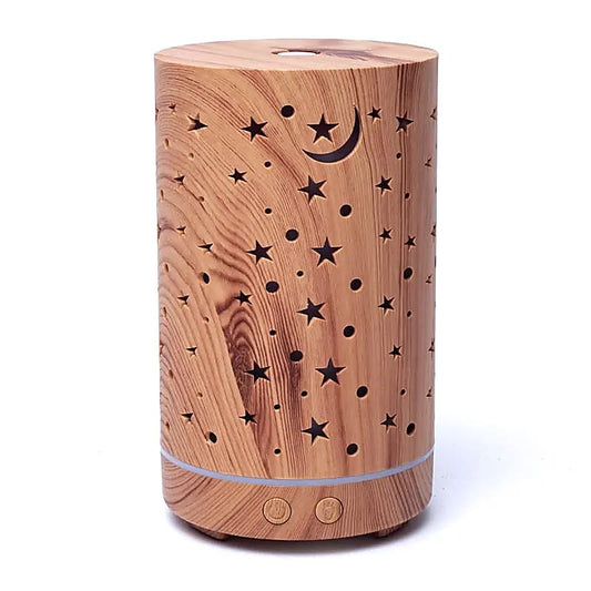 Diffuseur d'arômes Starlight imprimé bois