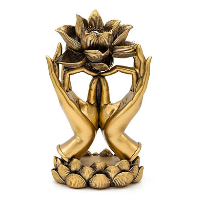Deco Handen met Lotus goudkleurig thumb