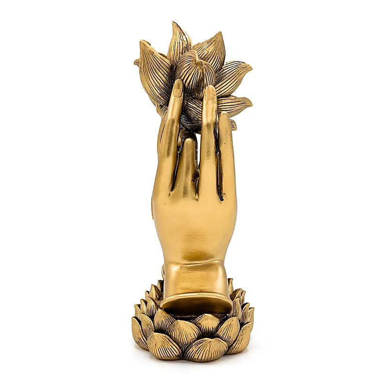 Deco Handen met Lotus goudkleurig groothandel