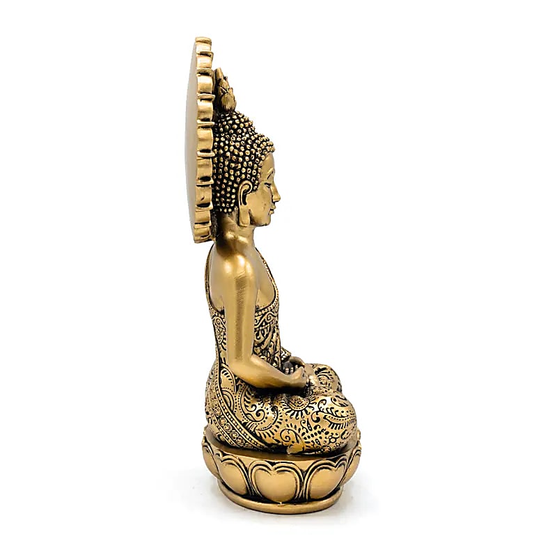 Bouddha méditation couleur or de gros