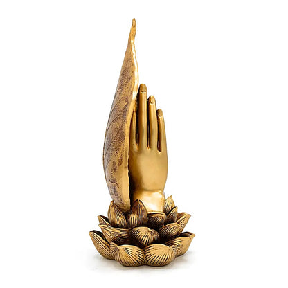 Deco Praying Hands gold coloured wholesale thumb