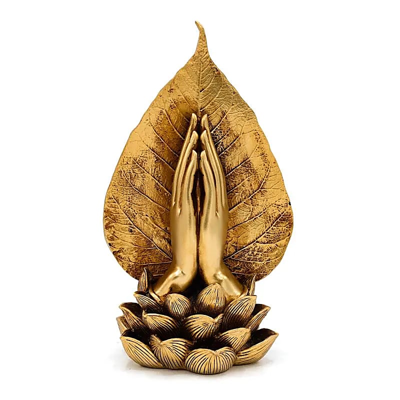 Deco Praying Hands gold coloured