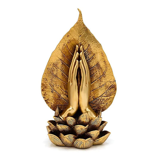 Deco Praying Hands gold coloured