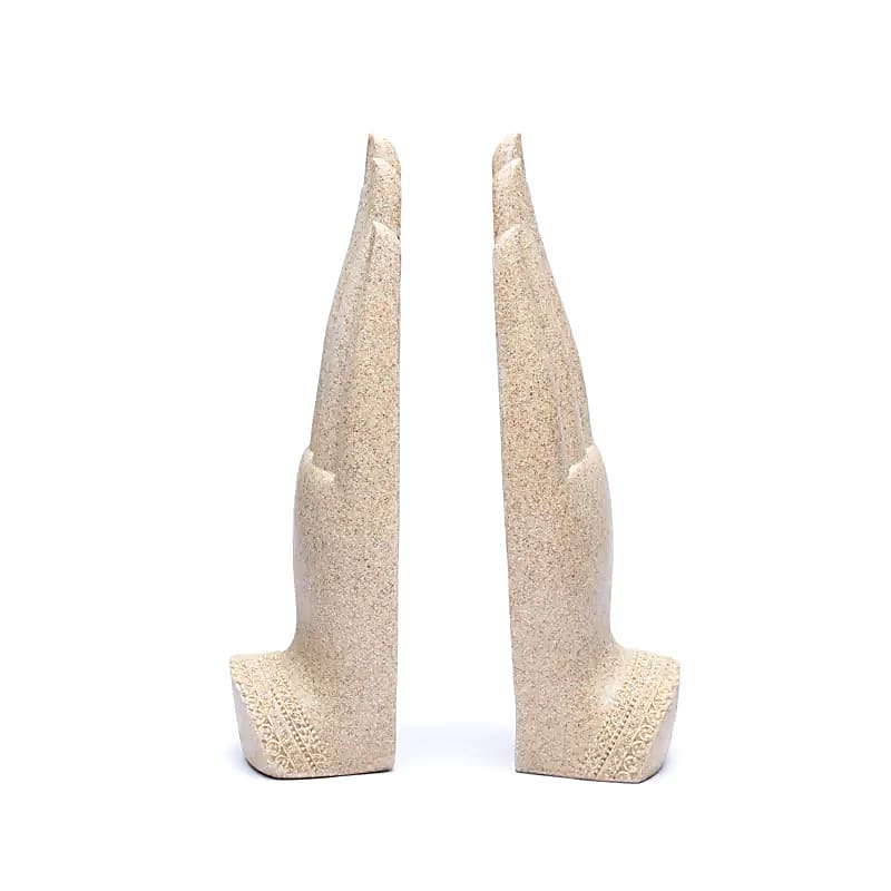 Namaste Mudra Hände mit Buddhas sandfarben