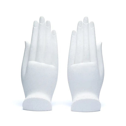 Namaste Mudra Hands with Buddhas white wholesale thumb