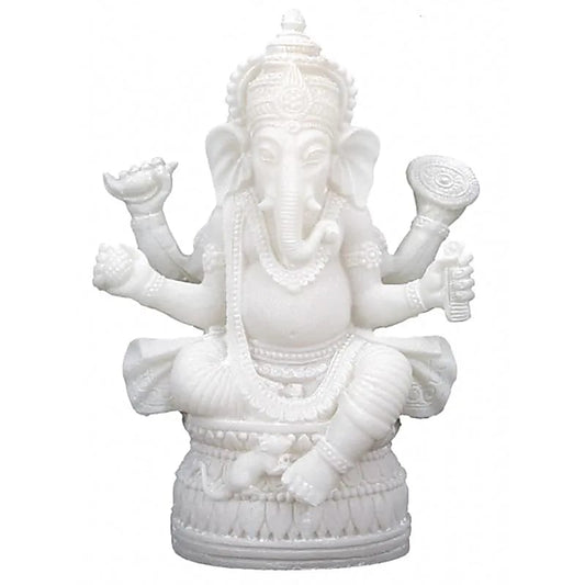 Ganesh estatuilla blanco