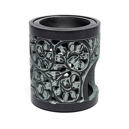 Rauchergefäß - Duftlampe Speckstein schwarz kaufen thumb