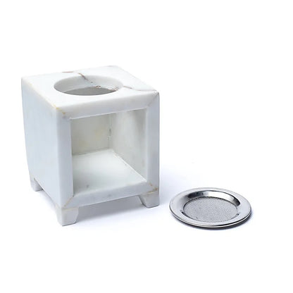 Comprar Quemador incienso Flor de la vida mármol blanco thumb
