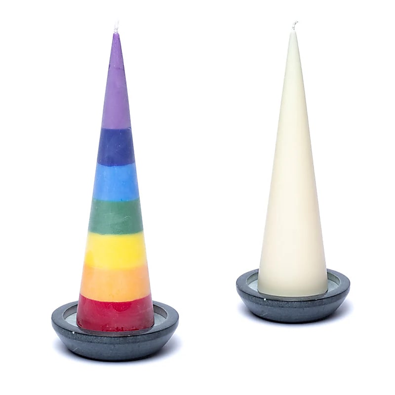 Tray / candle base round grey soapstone wholesale