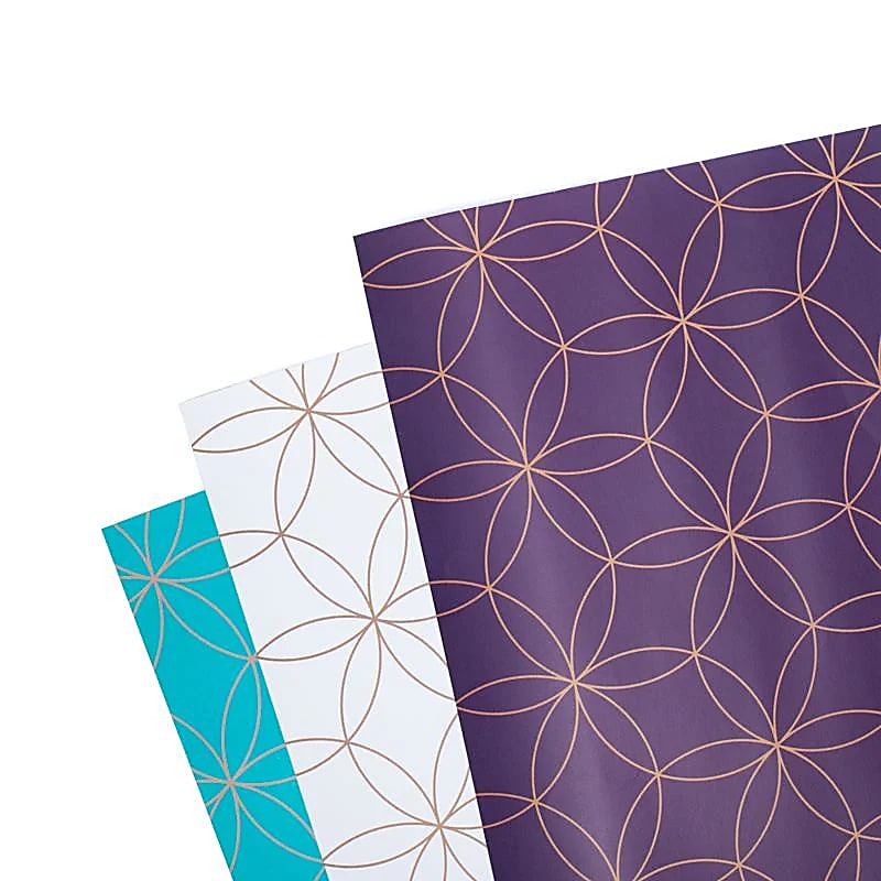 Papier cadeau Fleur de Vie 3 feuilles