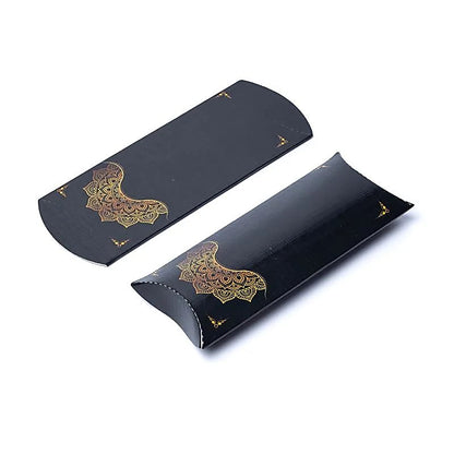 Kissenbox S schwarz gold Mandala Blume thumb