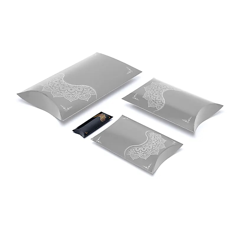 Kissenbox S schwarz gold Mandala Blume
