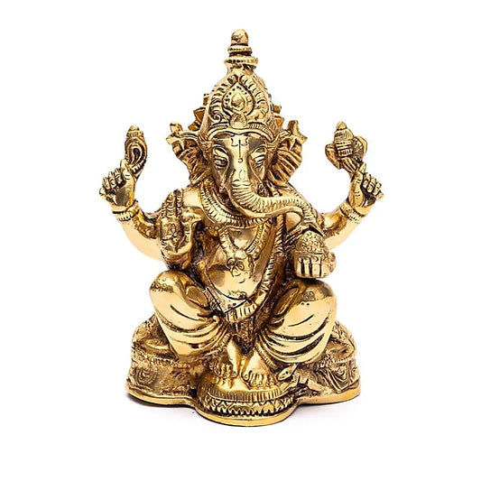 Ganesha sentado latón
