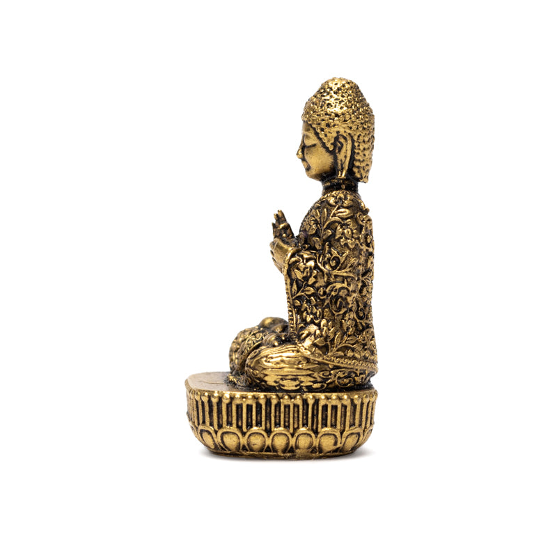 Mini statue Buddha Brass