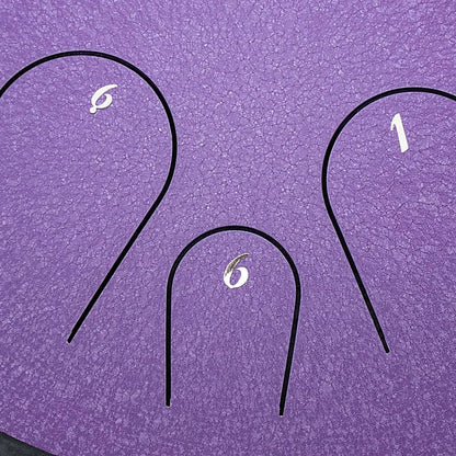 Hluru Tapping drum 14 notes lavender C-major Metal thumb
