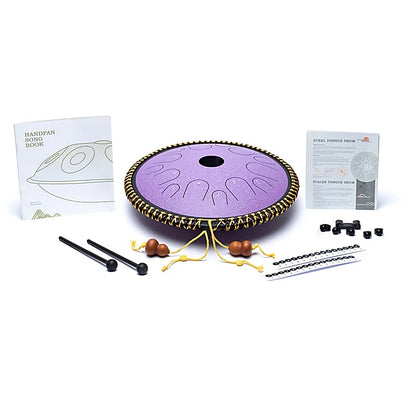 Hluru Tapping drum 14 notes lavender C-major thumb