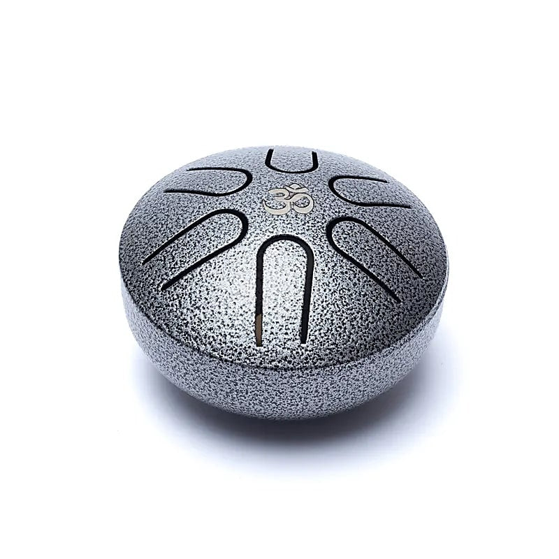 Hluru Mini Tambour à languette gris acier 6 notes La mineur