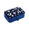 Jewellery / tarot box velvet dark blue with moon and stars