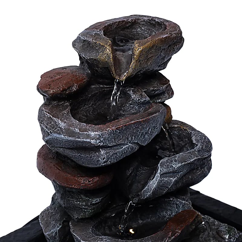 Rock water fountain L Polyresin