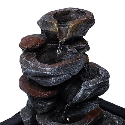 Rock water fountain L Polyresin thumb