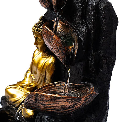 Buy Meditating buddha with lotus water fountain thumb