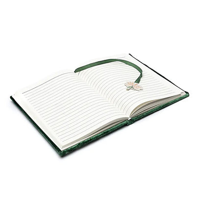 Notitieboek fluweel groen met lotus groothandel thumb