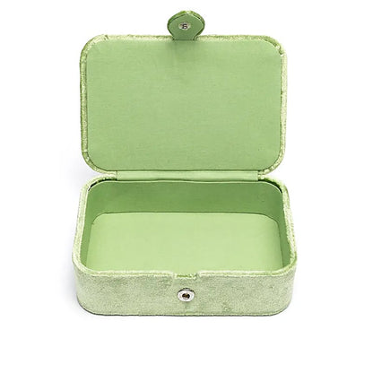 Coffret à bijoux / tarot velours vert avec trèfle à quatre feuilles de gros thumb