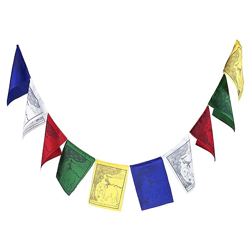 Banderas tibetanas "Los cuatro amigos"